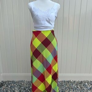 Urban outfitters  Multicolor Checkered Maxi Skirt